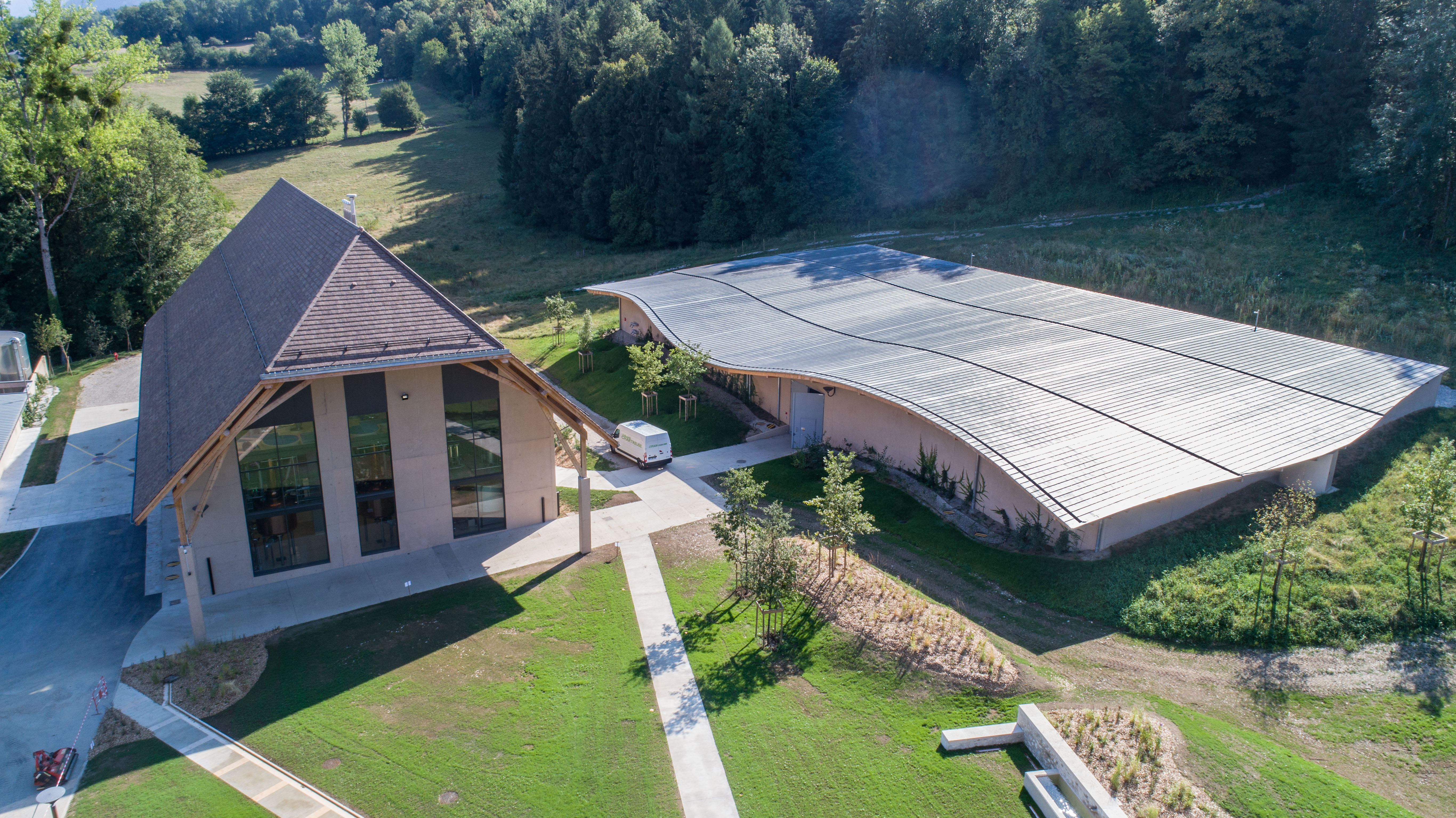 La nouvelle distillerie des liqueurs Chartreuse, à Aiguenoire © Stéphane Couchet