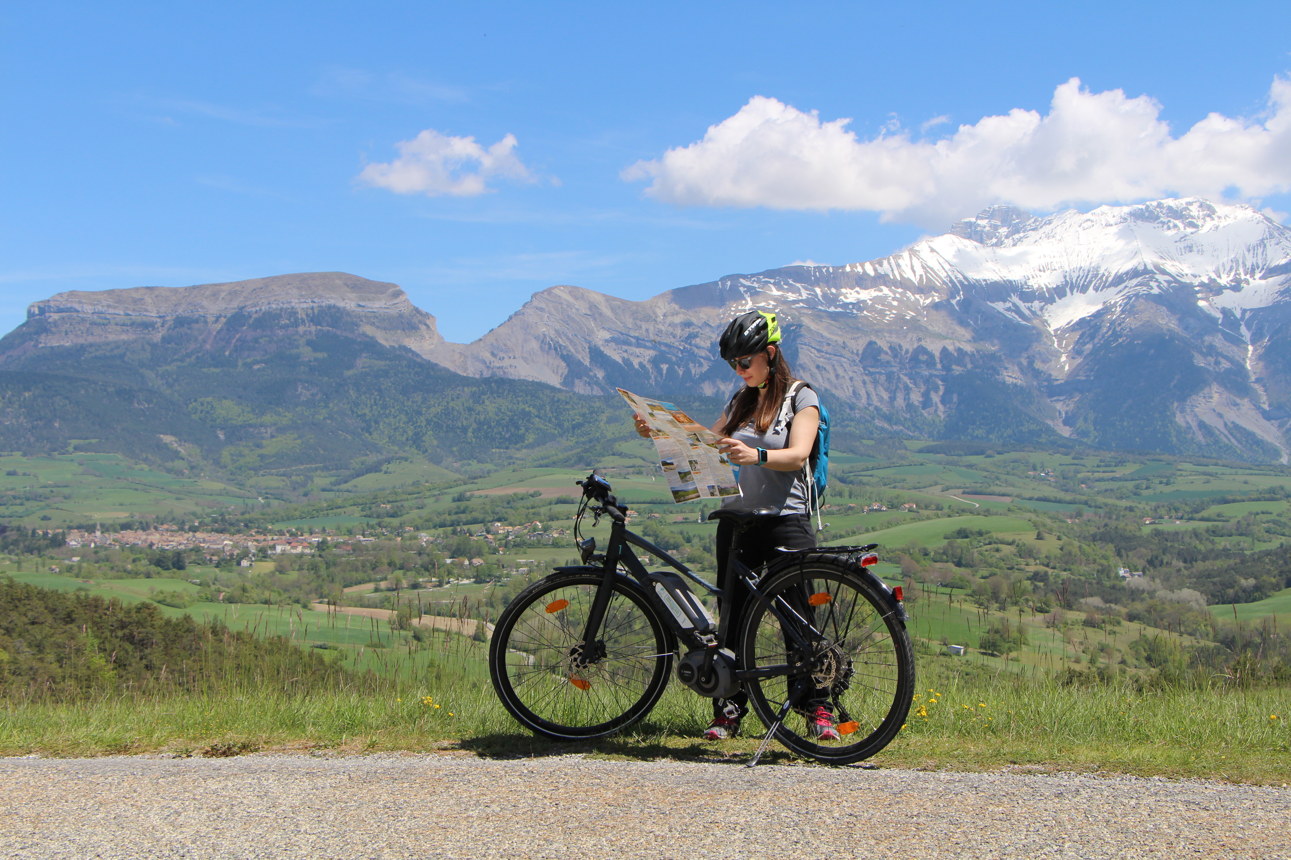 Labellisé "Territoire vélo", le Trièves attire les cyclotouristes. 