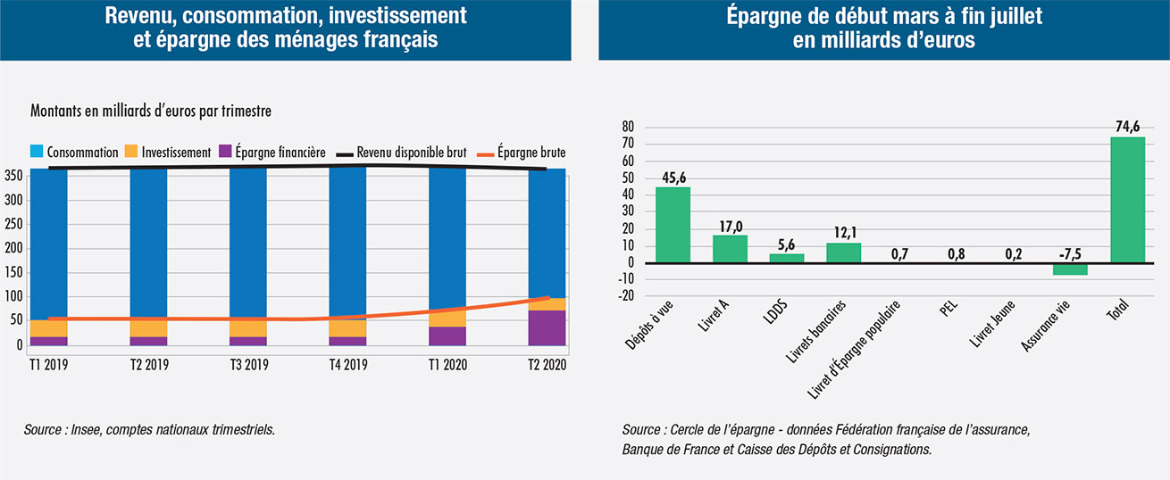 Revenu, consommation, investissement et épargne des ménages français