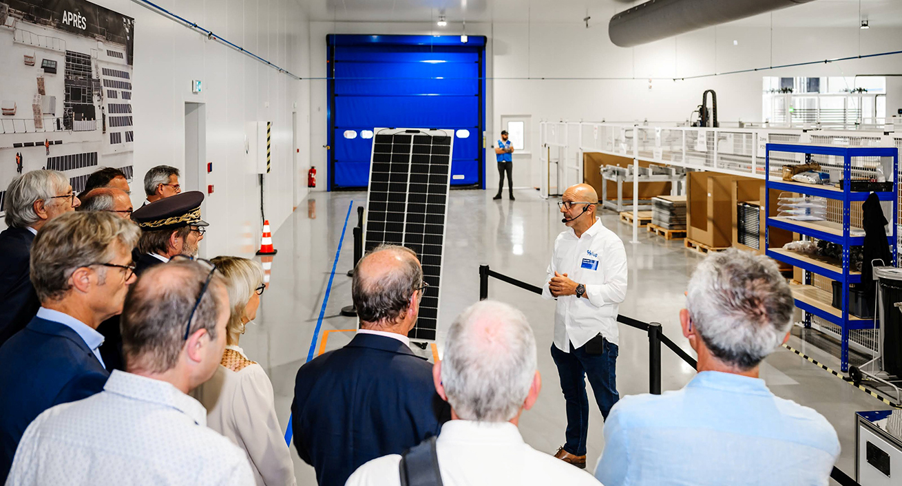Heliup a inauguré en juin son usine de panneaux solaires au Cheylas © Heliup