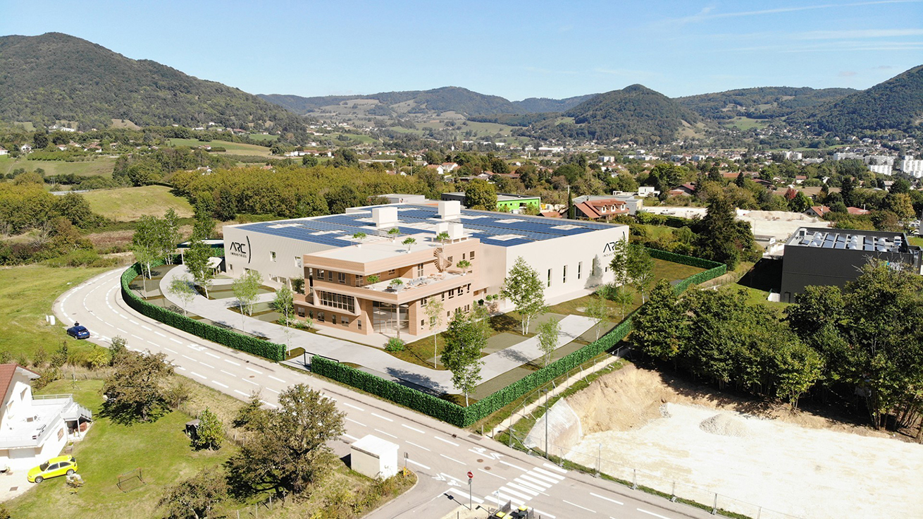 Projection de la future usine Arc Industries à Voiron © Arc Industries