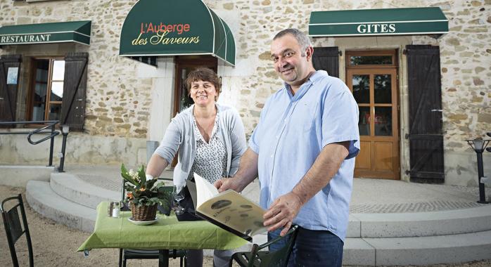 Fleur et Jean-Paul Chemin assurent le gîte et le couvert © E. Tolwinska