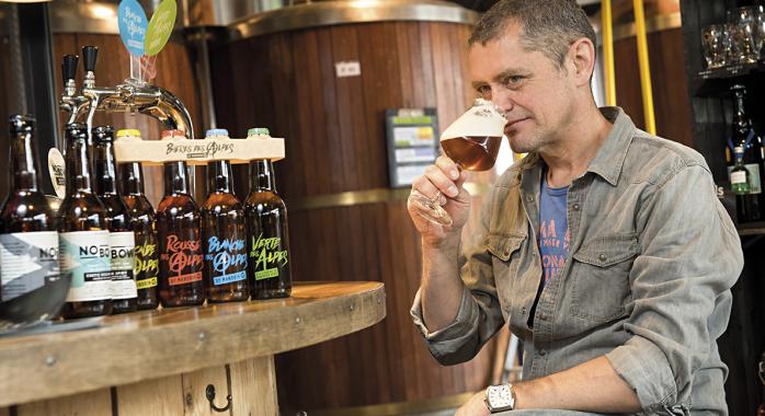 Vincent Gachet, dirigeant fondateur de la Brasserie du Dauphiné : la bière se déguste aussi… avec modération, bien sûr ! © F. Ardito