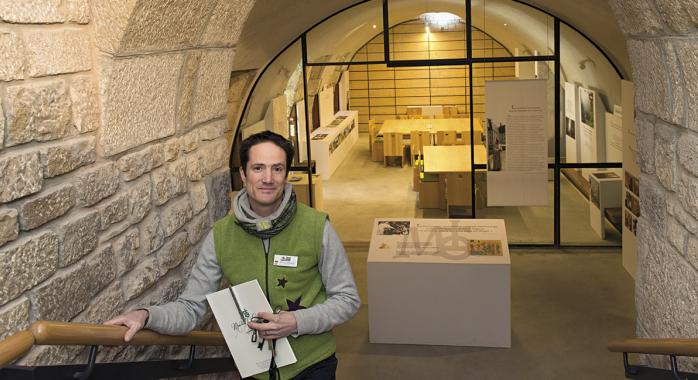 Nicolas Diederichs ouvre la crypte aux entreprises. © F. Ardito
