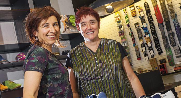 Christine Rive et Muriel d’Urso, fondatrices de Zapatos. - © JM. Blache