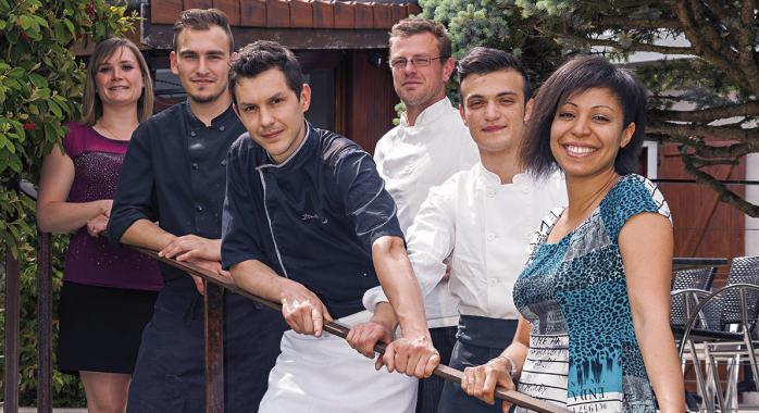 Dimitri Taquet, Mélanie Tuttle et leur équipe, un envol réussi - L'Envol des Saveurs à Crolles - © J.-M. Blache