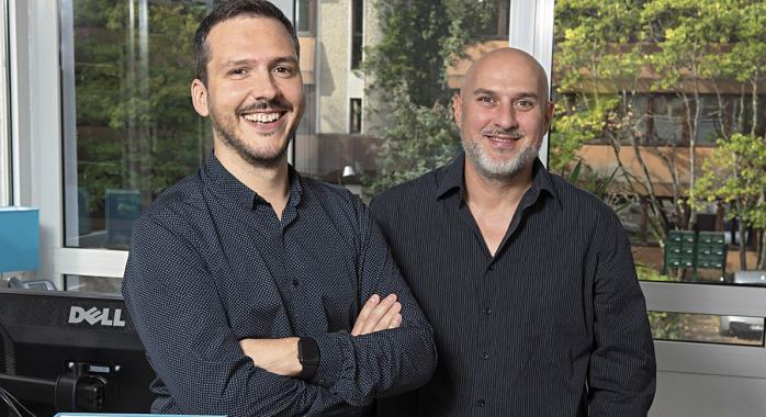 Franck Bossy et Olivier Chemin, cogérants de Elearnis © F. Ardito