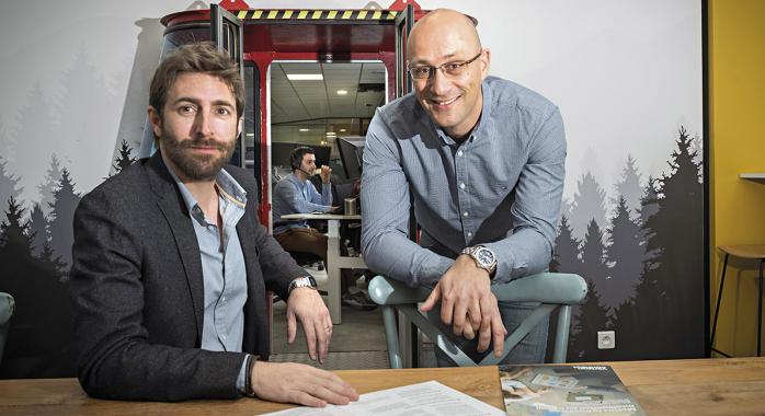 Christophe Brun et Alexandre Cuny sont les deux cofondateurs d’Ornicar, devenue Verizon Connect © E. Tolwinska