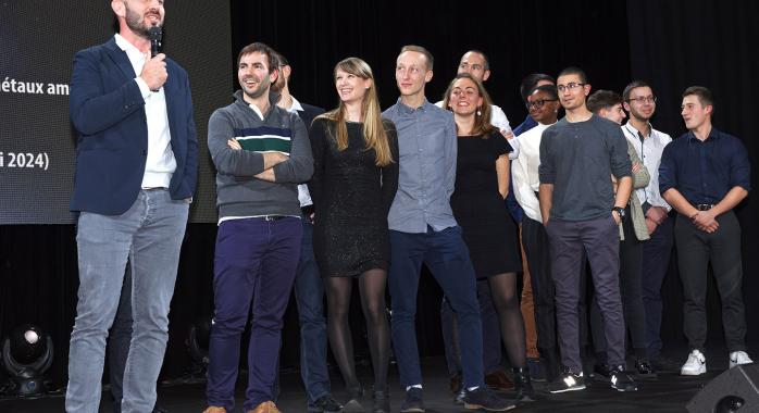 L'équipe Vulkam, pour le trophée Start up 2019