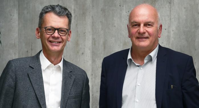 Pierre Fort, directeur général, et Jean-Pierre Gaillard, président du Crédit Agricole Sud Rhône Alpes © CASRA Pierre Fort, directeur général, et Jean-Pierre Gaillard, président du Crédit Agricole Sud Rhône Alpes