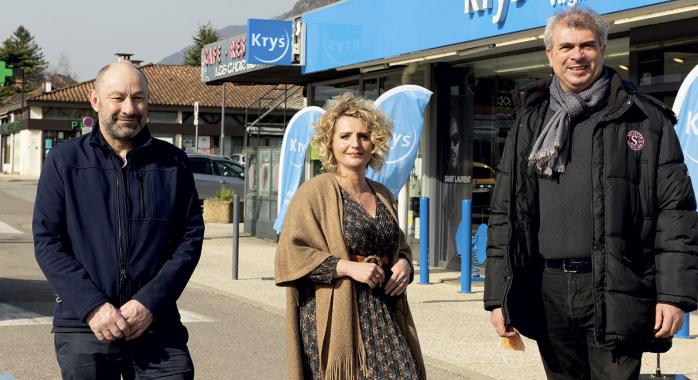 Laurent Comte, président, Rachel Martial, trésorière et Régis Georges, secrétaire de l’union commerciale © F. Ardito