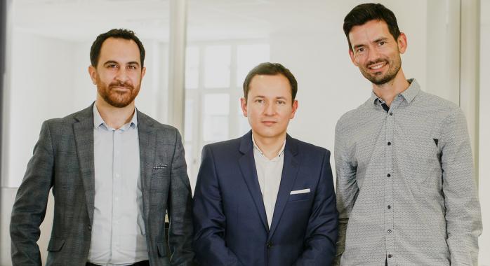 Les trois cofodateurs de TiHive : Hani Sherry, CEO, Carlos Prada et Nicolas Beaudoin