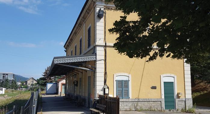 L’ancienne gare de La Mure sera transformée en un tiers lieu scientifique axé sur la formation © Matheysine Développement 