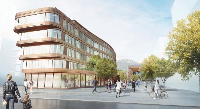 Les projets se développent sur la ZAC Bouchayer Viallet Bâtiment Zento @ Tomasini Design Architecture