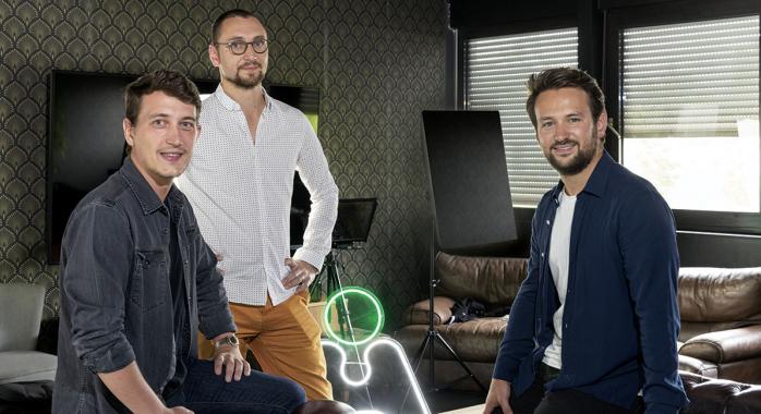 Maxime Favier, Julian et Nicolas Miribel, cofondateurs d’Auguste © J.-M. Blache