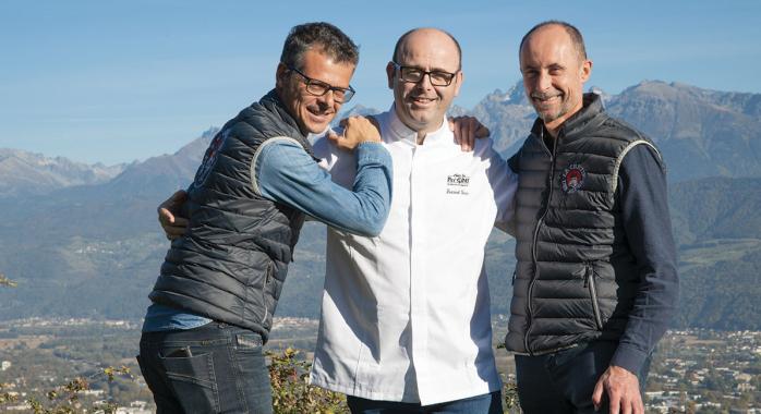 Yann d’Ascoli, Laurent Gras et Denis Poirier : le trio s’exporte désormais au-delà des Alpes © F. Ardito Yann d’Ascoli, Laurent Gras et Denis Poirier : le trio s’exporte désormais au-delà des Alpes