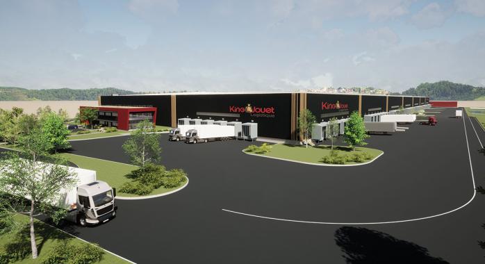 Le futur entrepôt de King Jouet, à Rives © King Jouet Le futur entrepôt de King Jouet, à Rives