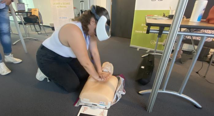 Formation au massage cardiaque en réalité virtuelle