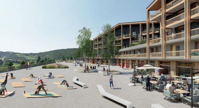Le projet immobilier Ananda Resort à La Côte 2000 (Villard-de-Lans) © Euroexpo L'agence Le projet immobilier Ananda Resort à La Côte 2000, Villard-de-Lans