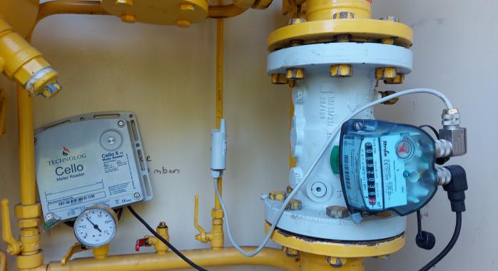 Capteurs PULSE ATEX installé sur un compteur de gaz