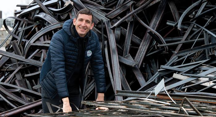 Enzo Barbagallo, directeur général d’Arc-en-Ciel Recyclage © F. Ardito