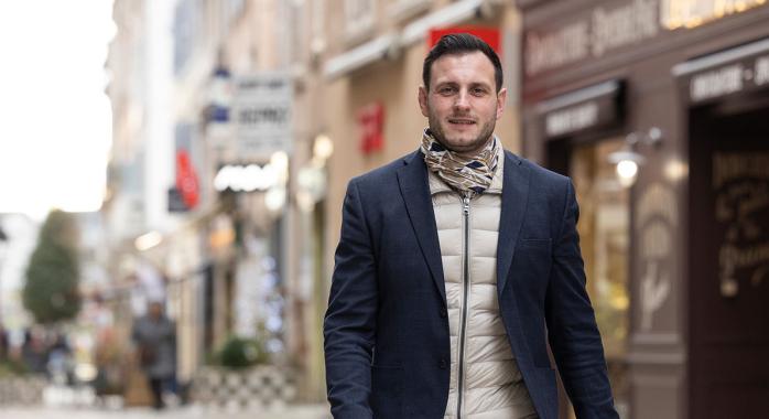 Geoffrey Trenta préside Voiron Commerces depuis juin 2022 © J.-M. Blache