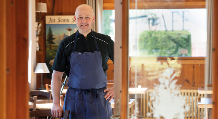 Julien Maurice, chef et dirigeant de l’hôtel-restaurant Au Sans-Souci - © F. Ardito Julien Maurice, chef et dirigeant de l’hôtel-restaurant Au Sans-Souci