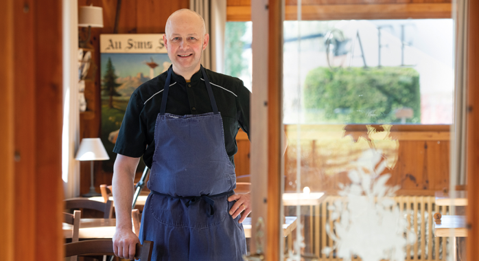 Julien Maurice, chef et dirigeant de l’hôtel-restaurant Au Sans-Souci