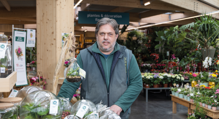 Éric Pinchot, directeur de la jardinerie Botanic de Seyssins © J.-M. Blache Éric Pinchot, directeur de la jardinerie Botanic de Seyssins