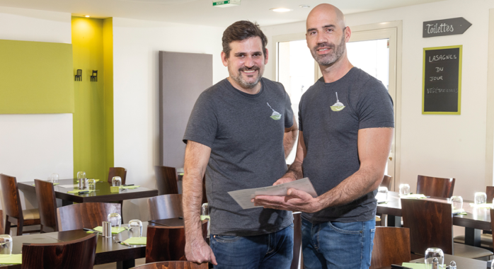 Julien Ballay et Nicolas Cialdella, fondateurs de La Bonne Pâte, proposent du 100 % fait maison et en circuit court - © J.-M. Blache Julien Ballay et Nicolas Cialdella, fondateurs de La Bonne Pâte, proposent du 100 % fait maison et en circuit court