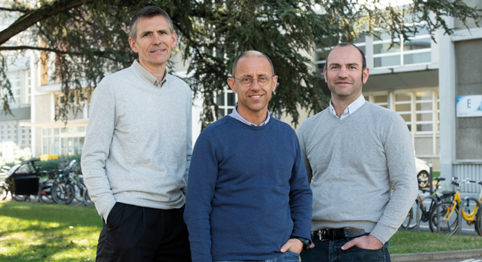 Hervé Deslandes, Olivier Bourgeois et Dimitri Taïnoff, dirigeants de Moïz - © F. Ardito