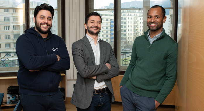Yoann Traineau, Matthieu Ramillien et Arnaud Mensah, cofondateurs d’Hexa Débarras © F. Ardito
