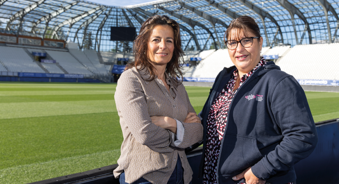 Nathalie Martinez et Sabine Orlandini, coprésidentes du CJD Grenoble © J.-M. Blache Nathalie Martinez et Sabine Orlandini, coprésidentes du CJD Grenoble