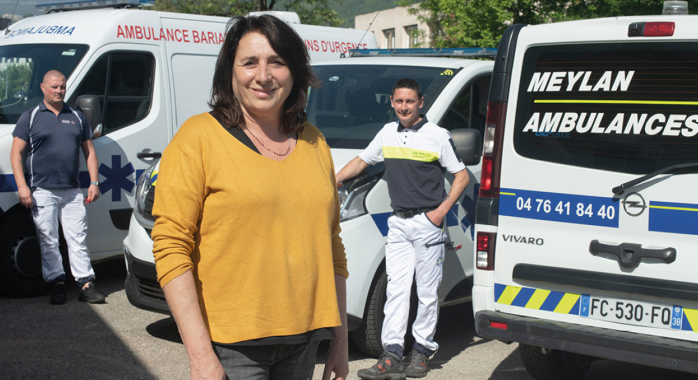 Françoise Morel, dirigeante de Meylan Ambulance