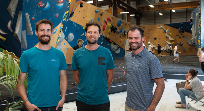 Cédric Dépoisier, Thomas Feliu et Léo Front, les trois fondateurs d’Au Perchoir © F. Ardito