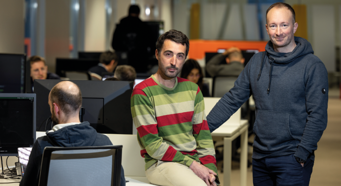 Vincent Bligny et Rémi Moriceau, cofondateurs d’Aniah © J.-M. Blache Vincent Bligny et Rémi Moriceau, cofondateurs d’Aniah.