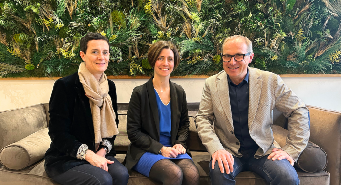 Béatrice Pingault, directrice de BTP santé au travail, Céline Fages, directrice de Présantis, et Olivier Marotte, directeur de PST38 © DR Béatrice Pingault, directrice de BTP santé au travail, Céline Fages, directrice de Présantis, et Olivier Marotte, directeur de PST38 © DR