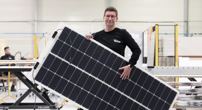 Avec ses panneaux poids plume, Heliup vise de vastes marchés inaccessibles à ses concurrents © Heliup Avec ses panneaux poids plume, Heliup vise de vastes marchés inaccessibles à ses concurrents