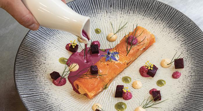 Un des plats proposé par le restaurant © J.-M. Blache Un des plats proposé par le restaurant © J.-M. Blache