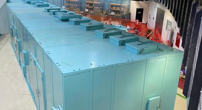 Cabines de radioproection dans un synchrotron. © Caratelli