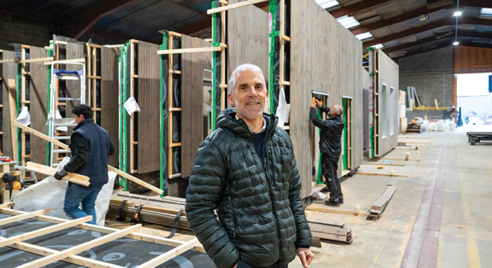 Christophe Jenft, dirigeant de CJ Bois © E. Tolwinska Christophe Jenft, dirigeant de CJ Bois.
