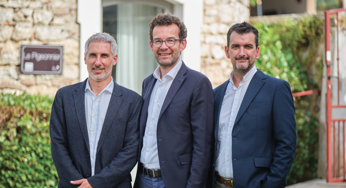 Loïc Zangara, directeur général, Ludovic Vallon, président et Benoît de Turckheim, directeur général de Mastergrid © MasterGrid Loïc Zangara, directeur général, Ludovic Vallon, président et Benoît de Turckheim, directeur général de Mastergrid.