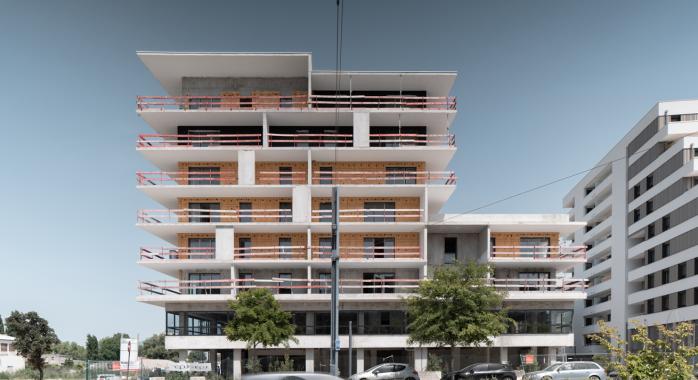 Tekio, un programme qui sera livré par Safilaf en fin d'année sur la commune de Pont-Claix, conçu autour de la ligne A du tram et du pôle multimodal, au cœur du quartier des Minotiers 