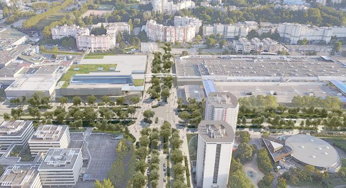 Vue du cours de l'Europe © Grenoble Alpes Métropole