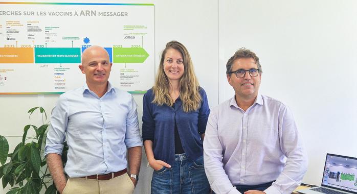 Christophe Bonneville, CEO, Flora Binder, Chief Development Officer, et Emmanuel Gaud, COO 
