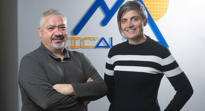 Jean-LucTriouleyre et Lucille Engels dirigeants d'IC'Alps © F. Ardito Jean-LucTriouleyre et Lucille Engels dirigeants d'IC'Alps.