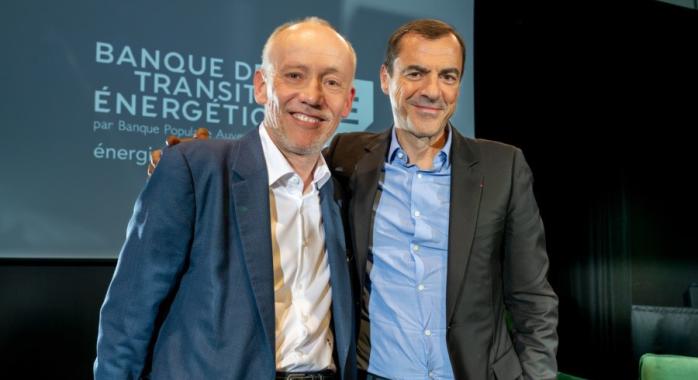 Pierre-Henri Grenier directeur exécutif de la Banque de la transition énergétique et Daniel Karyotis directeur général de BPAURA © V. Tisseau Pierre-Henri Grenier directeur exécutif de la Banque de la transition énergétique et Daniel Karyotis directeur général de BPAURA