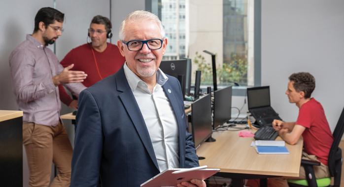 Florent Ducrot, responsable des opérations Europe d’Applied Materials. © E. Tolwinska