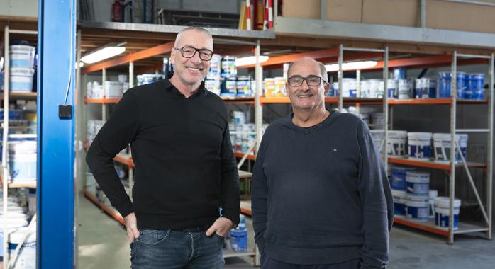 Éric Berthon-Moine et Karim Chergui, à la direction de CK Peinture.