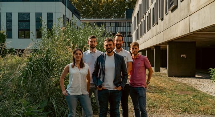 Damien Mouchel dit Leguerrier et l'équipe d'Anodine 